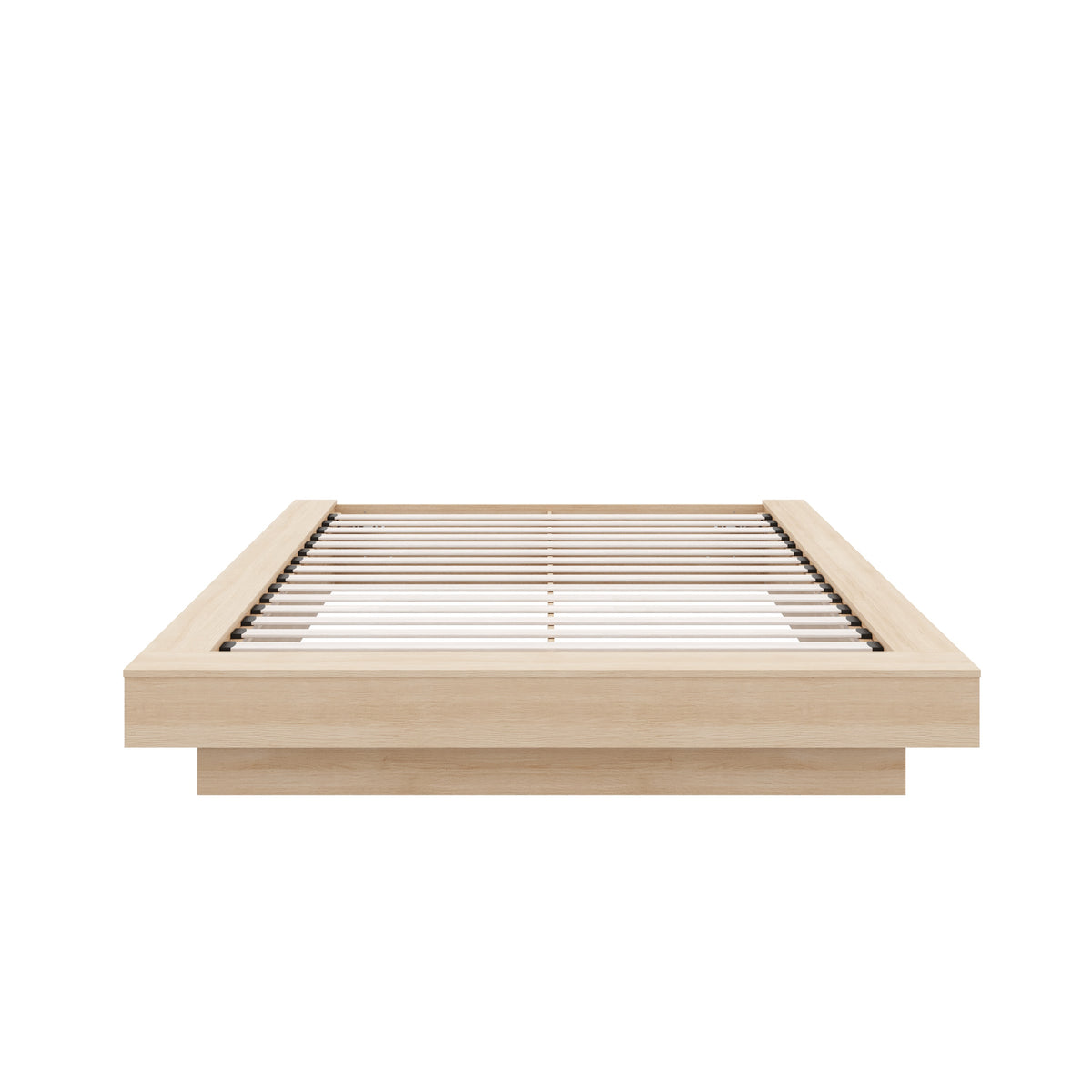 Marconi Platform Bed Frame in Natural Blonde Oak, King – product photo
