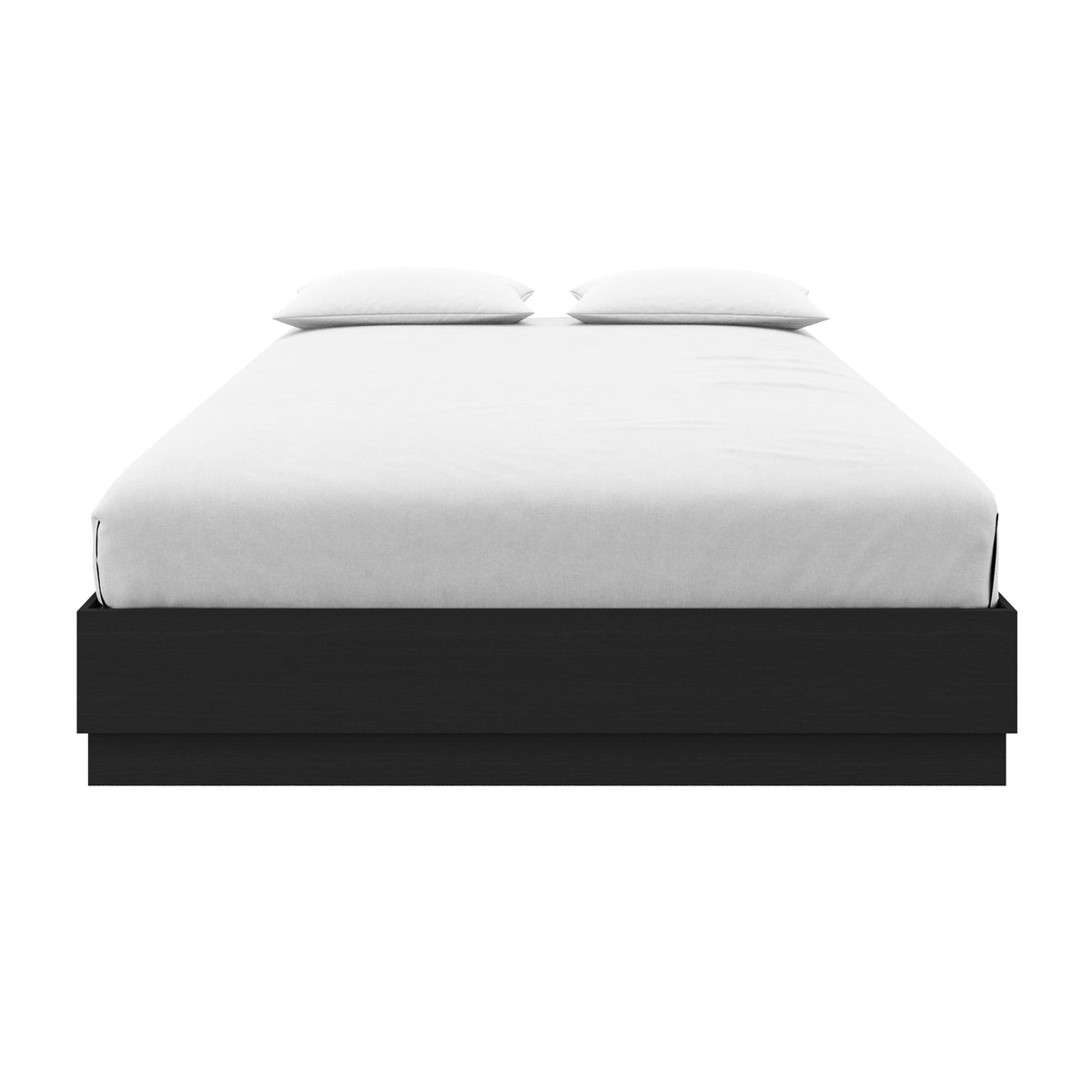 Milano Platform Bed Frame in Black Karisma, Full/Double – product photo