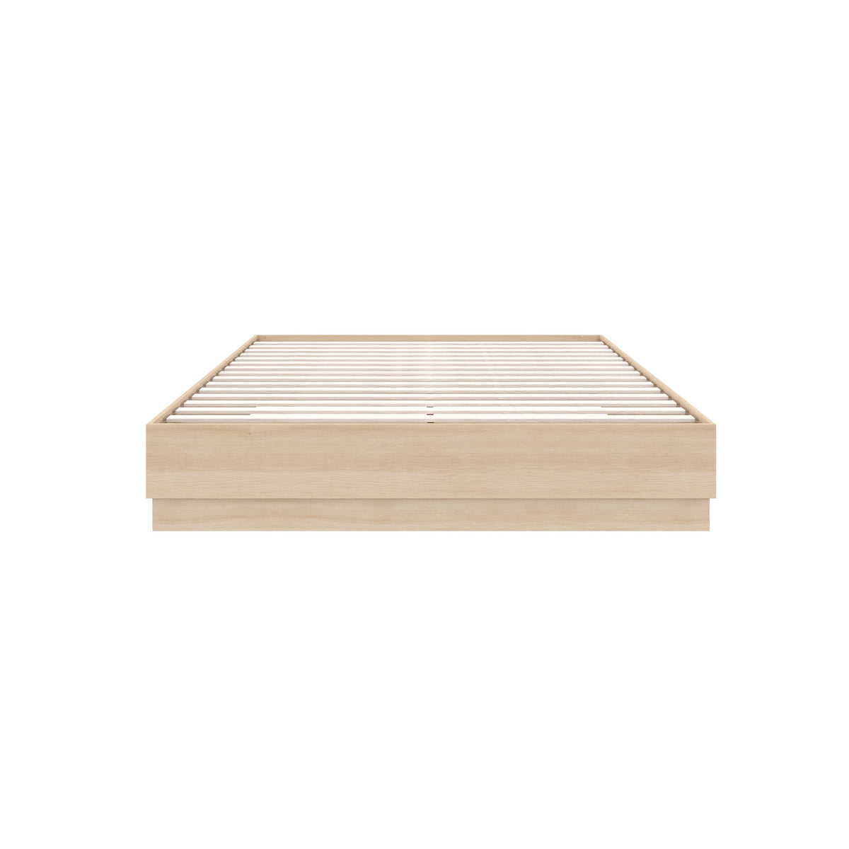 Milano Platform Bed Frame in Natural Blonde Oak, King – product photo 3