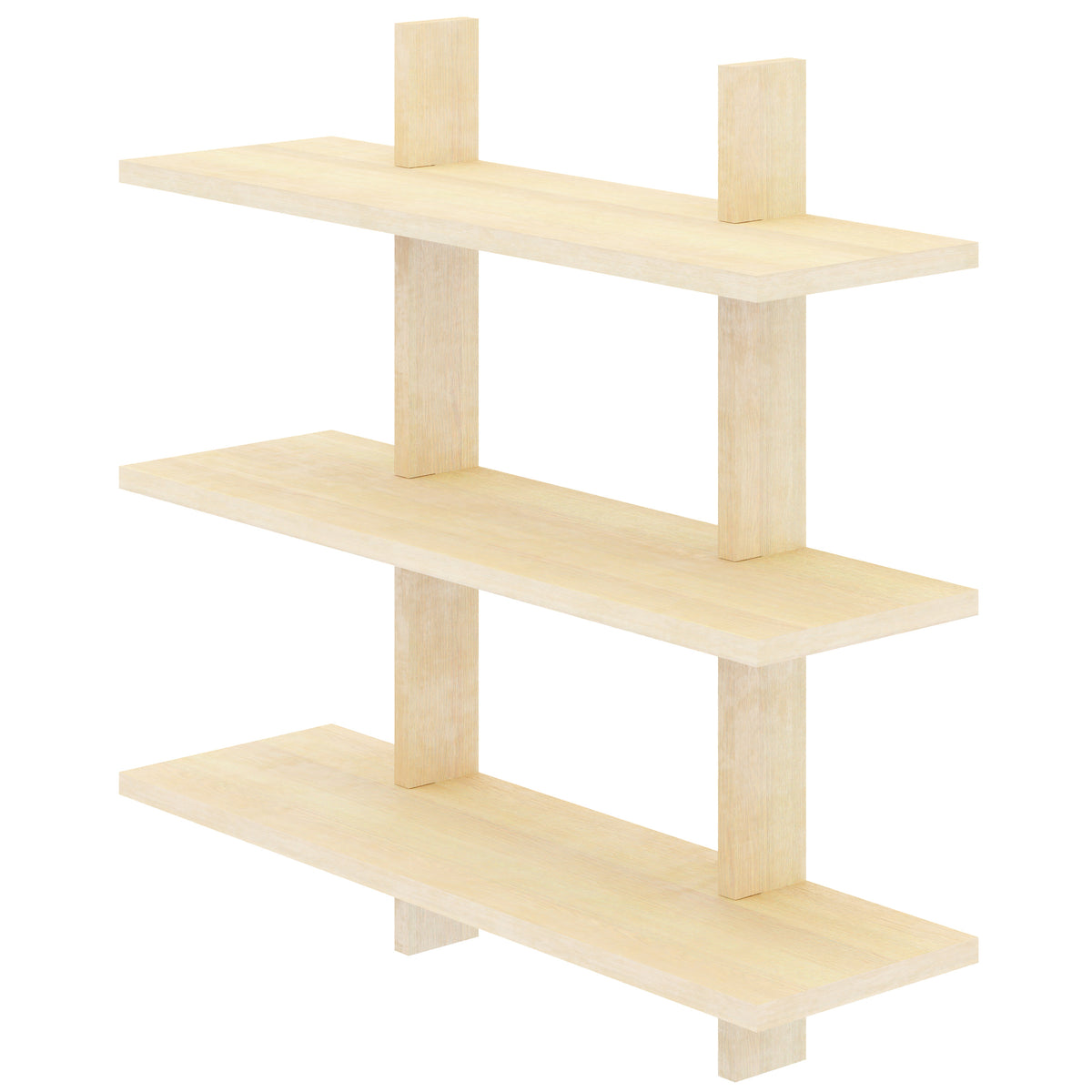 Modular wall shelving system in Birch – product photo