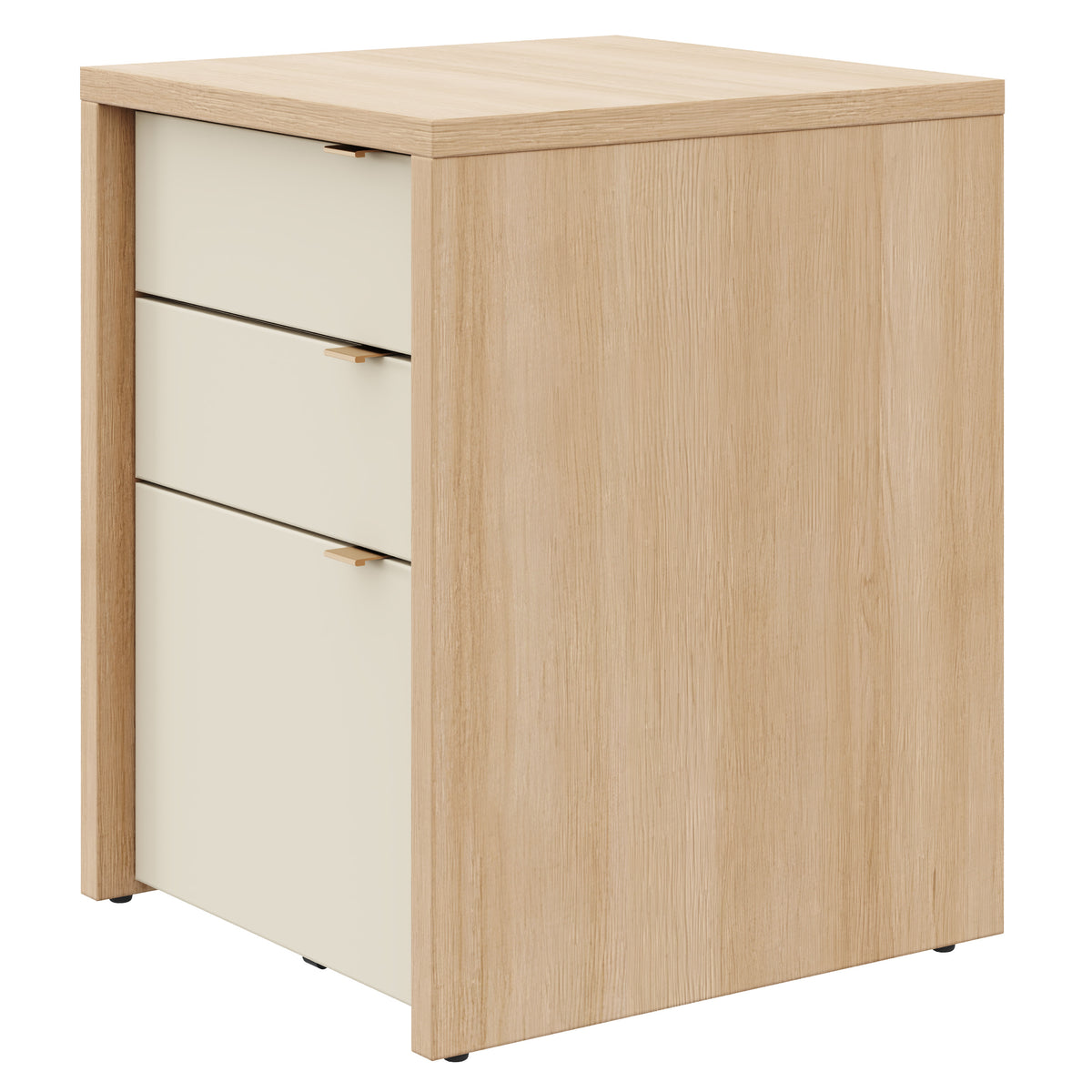 Multi-Purpose Storage Office Storage And Filing Cabinet in Natural Blonde Oak & Morning Dew – product photo 2