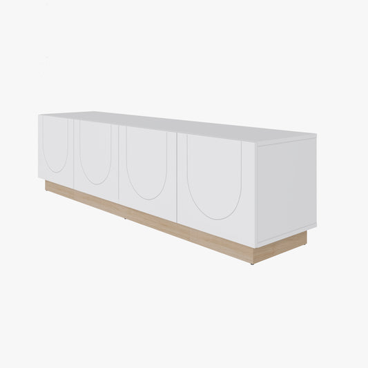 Nauraa TV-Stand in White – product photo 2