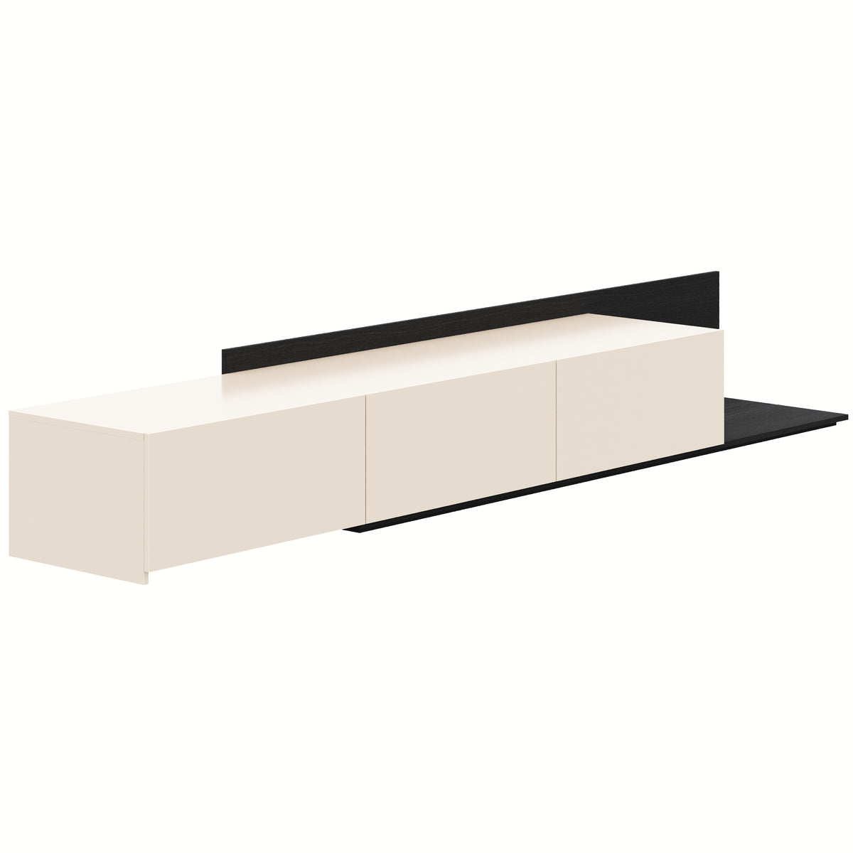 Noa Extendable TV Console in Black Karisma & Morning Dew – product photo 2
