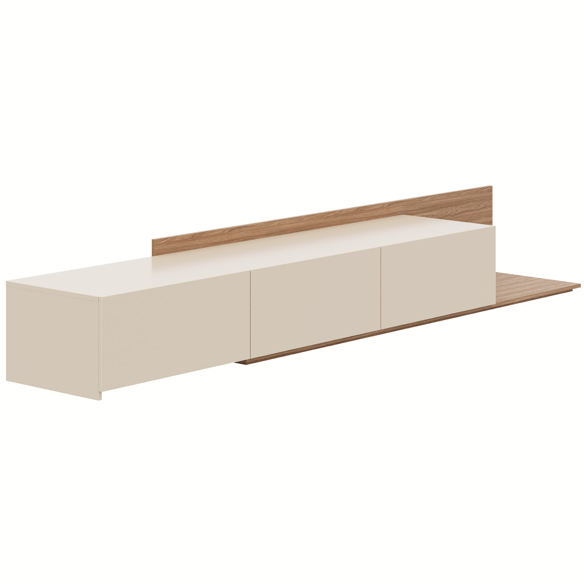Noa Extendable TV Console in Kiss Curl & Morning Dew – product photo 2