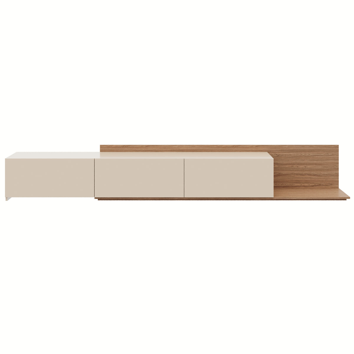 Noa Extendable TV Console in Kiss Curl & Morning Dew – product photo