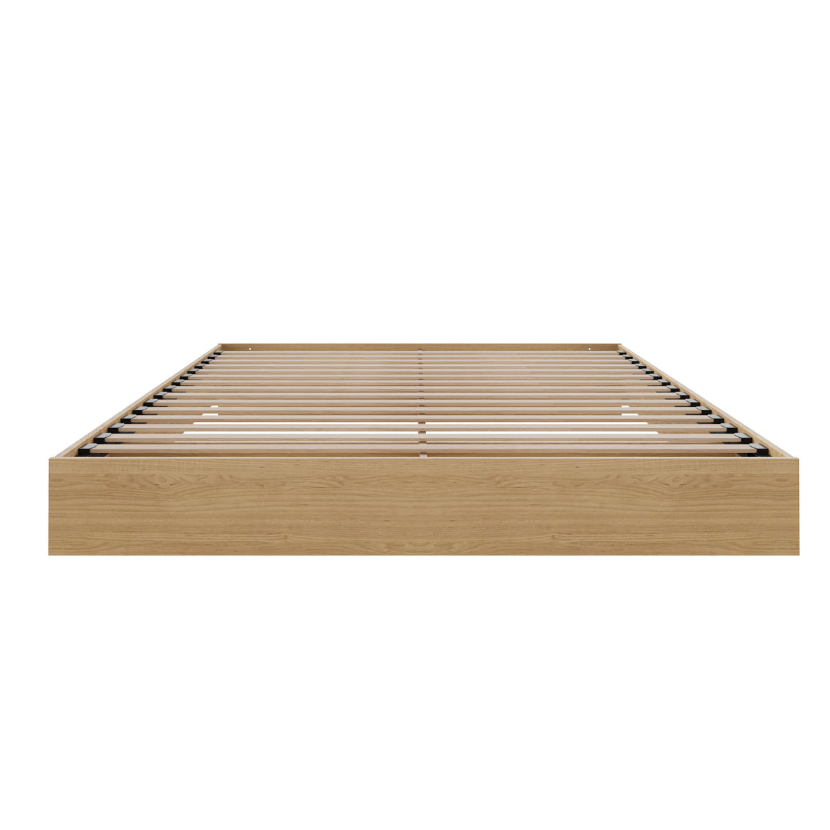 Platform Bed Frame, King in Natural Maple, King – product photo