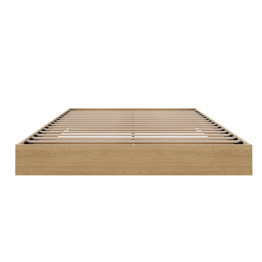 Platform Bed Frame, King in Natural Maple, King – product photo
