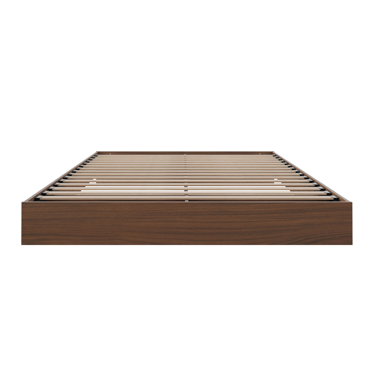 Platform Bed Frame, King in Walnut, King – product photo