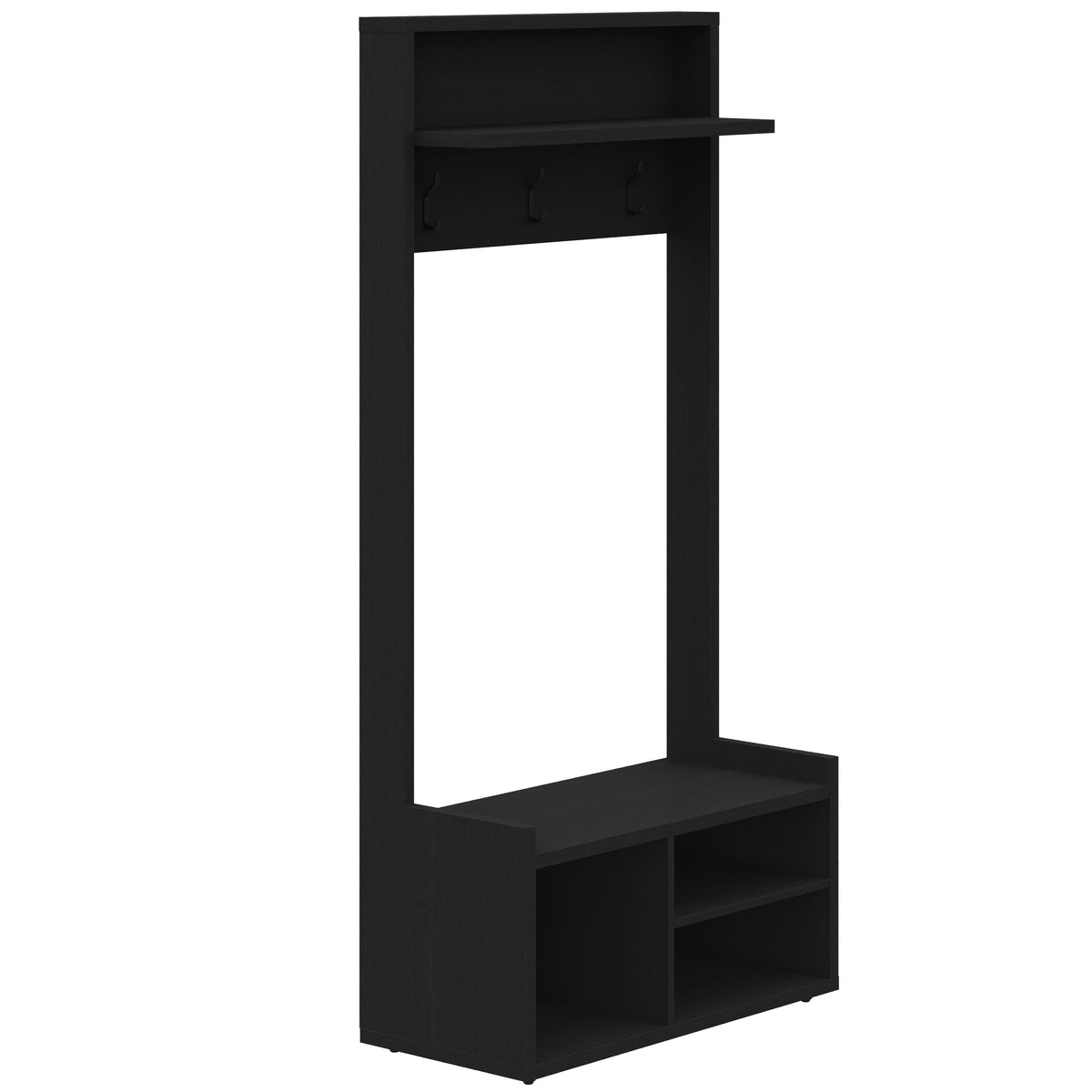 Porto Entryway Hall Tree in Black Karisma – product photo 2