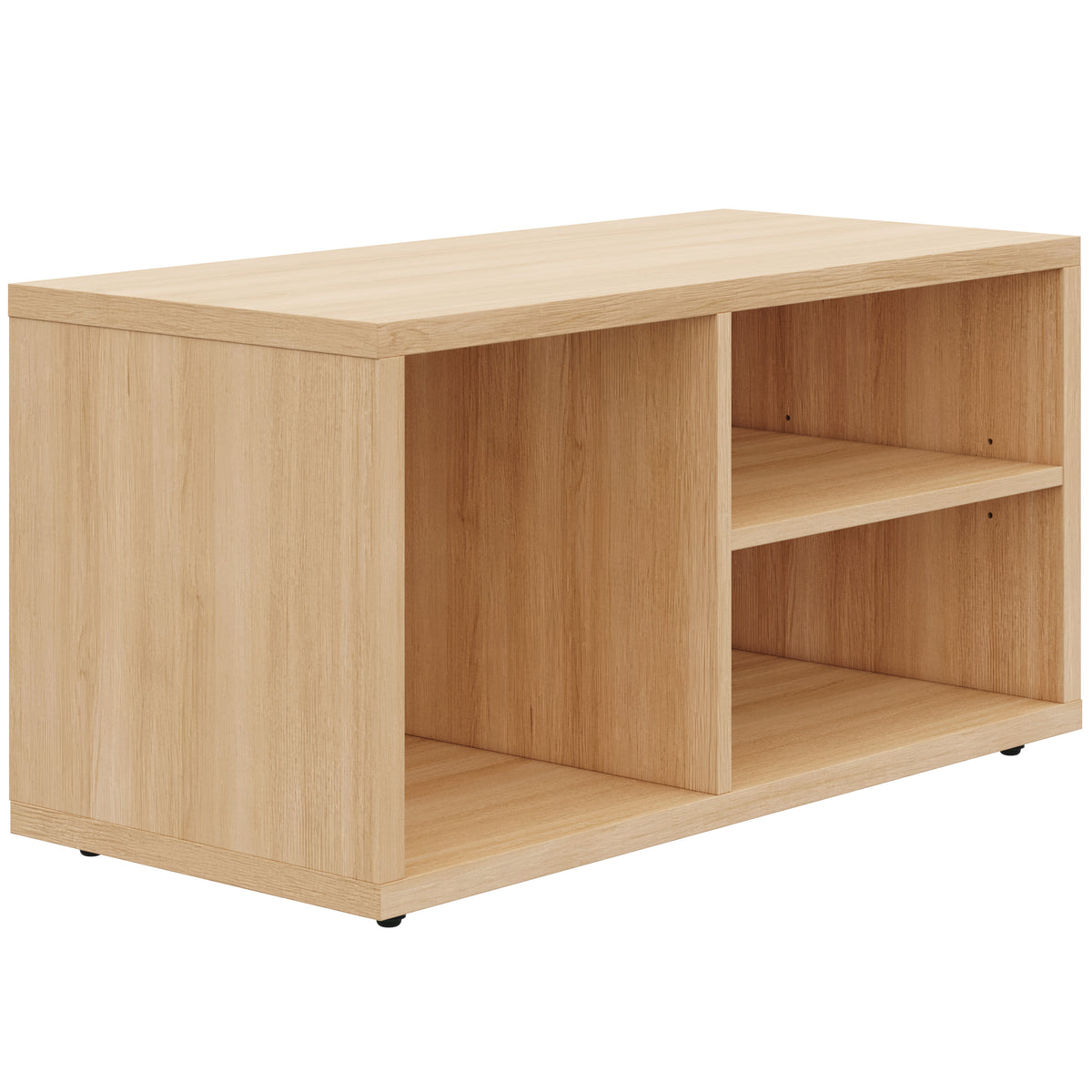 Porto Entryway Shoe Storage Bench in Golden Maple – product photo 2