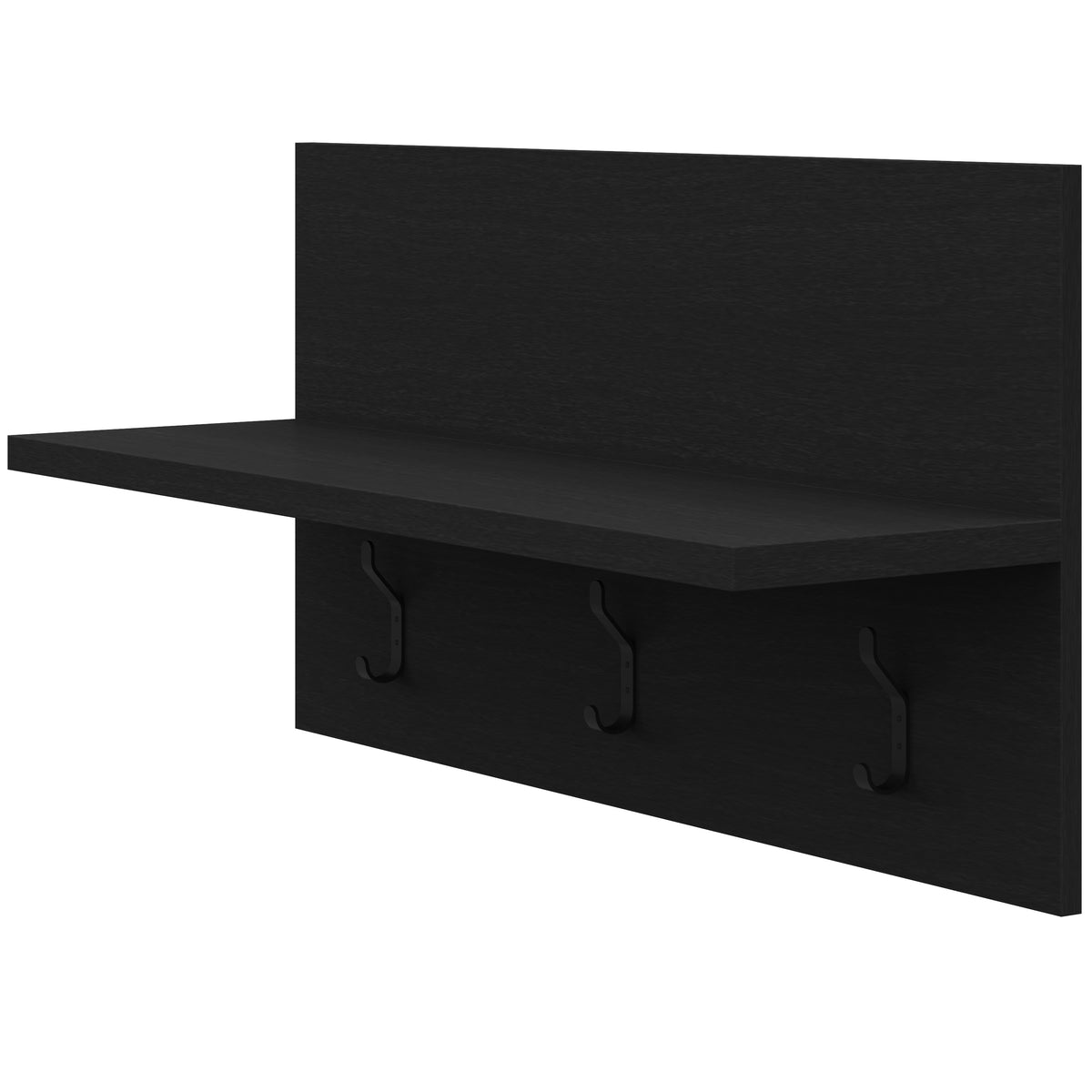 Porto Entryway Wall-Mounted Coat Rack in Black Karisma – product photo 2