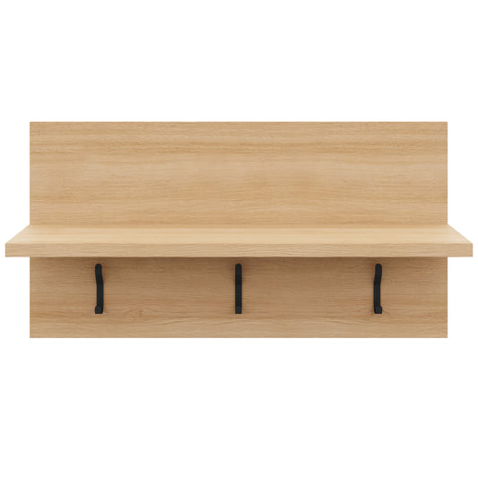 Porto Entryway Wall-Mounted Coat Rack in Golden Maple – product photo
