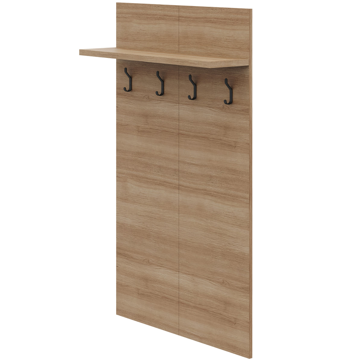 Porto Entryway Wall-Mounted Coat Rack with Shelf in Fashionista – product photo 2