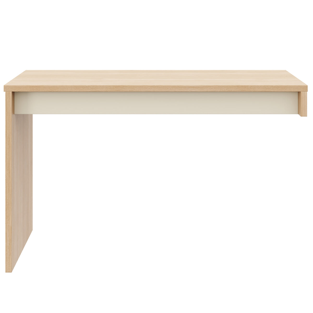 Reversible Desk Panel For Home Office in Natural Blonde Oak & Morning Dew – product photo