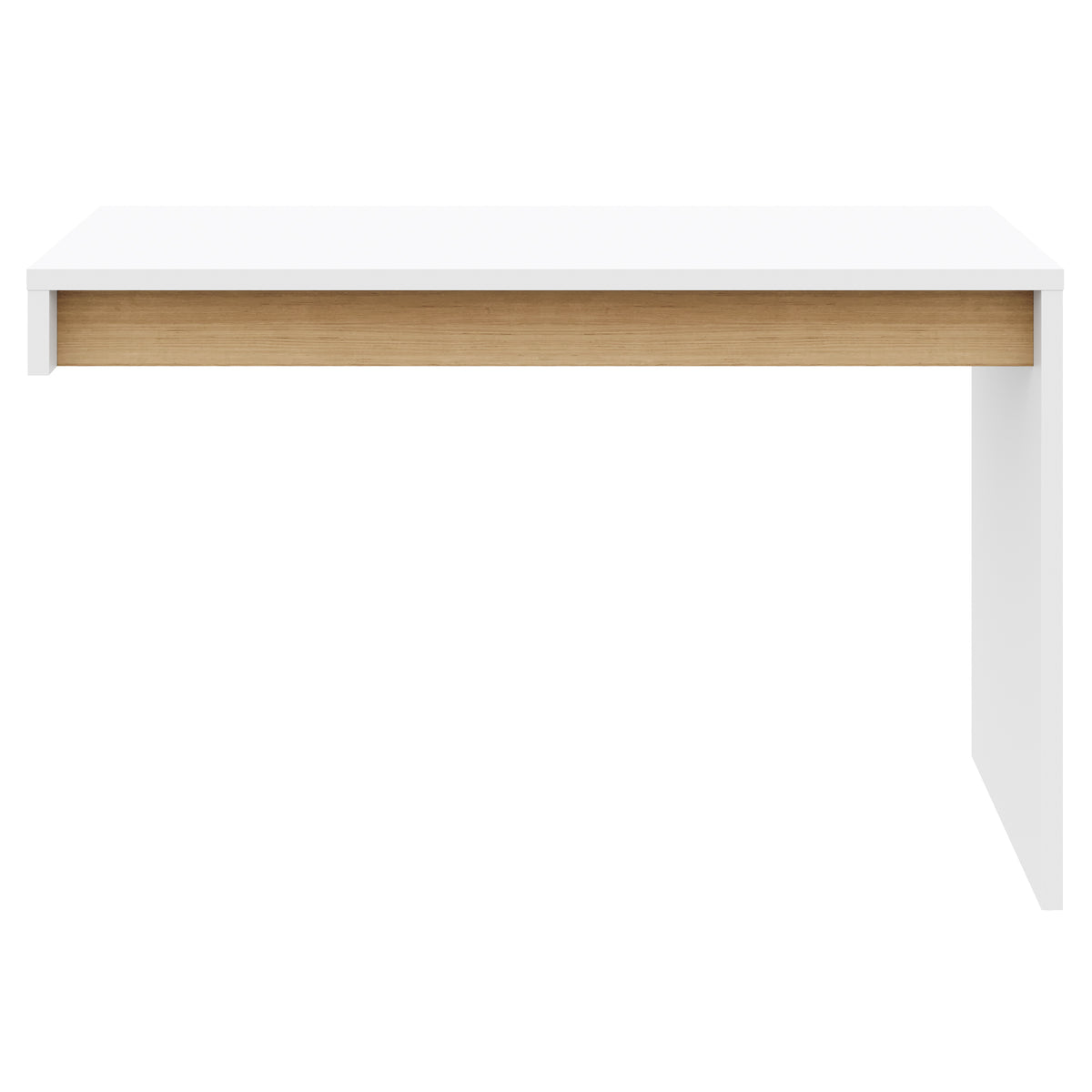 Reversible Desk Panel For Home Office in White & Natural Maple – product photo