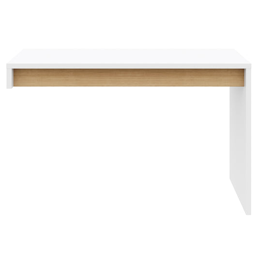 Reversible Desk Panel For Home Office in White & Natural Maple – product photo