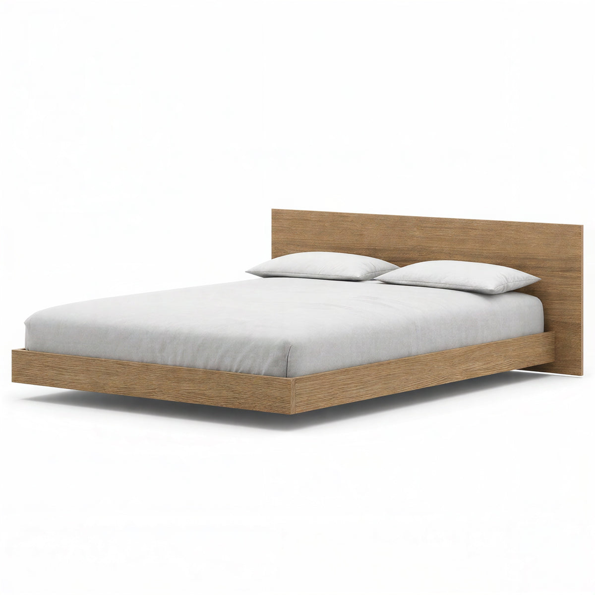 Satori Low Platform Bed Set in Brown Oak, Full/Double – product photo 2
