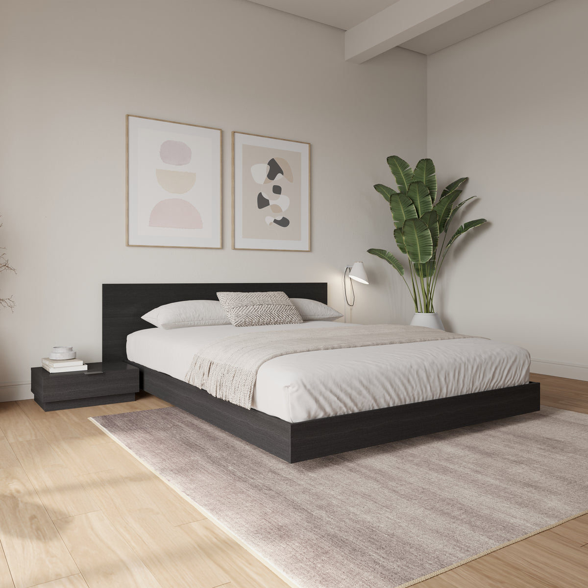 Satori Nightstand, Set of 2, One Size in Black Karisma, One Size – lifestyle photo 2