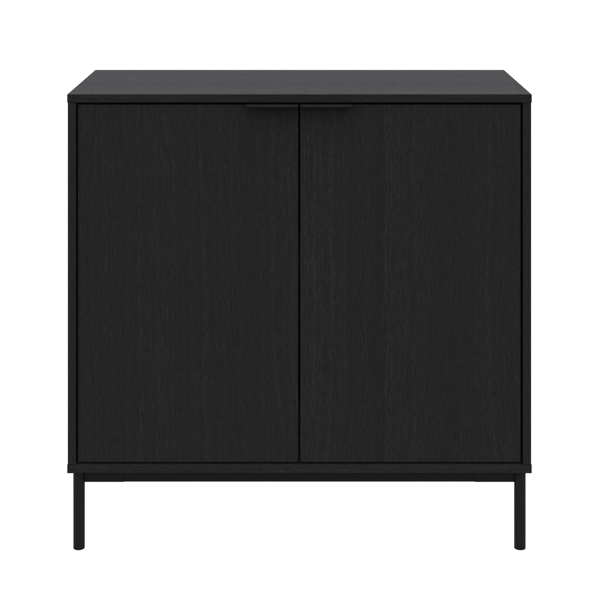 Slim 2-Door Storage Cabinet in Black – product photo