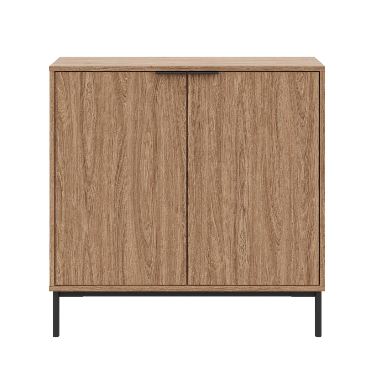 Slim 2-Door Storage Console in Light Walnut – product photo