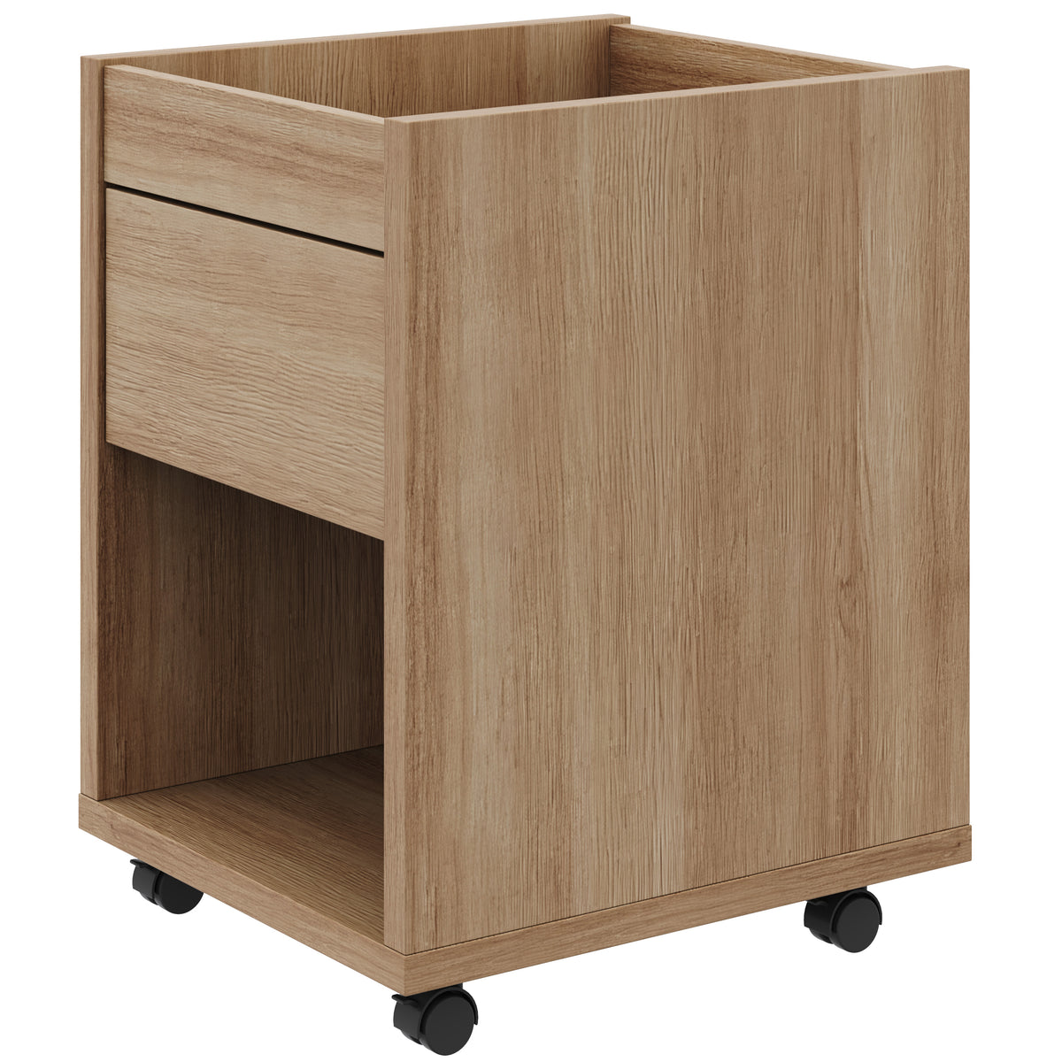 Solen Mobile File Cabinet in Brown Oak – product photo 2