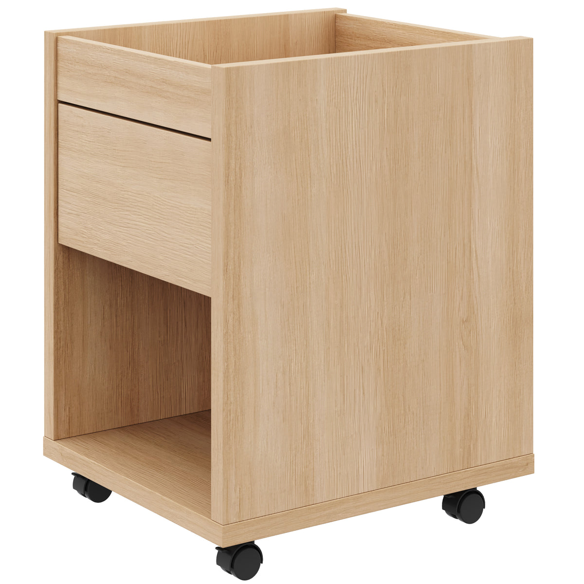 Solen Mobile File Cabinet in Natural Oak – product photo 2